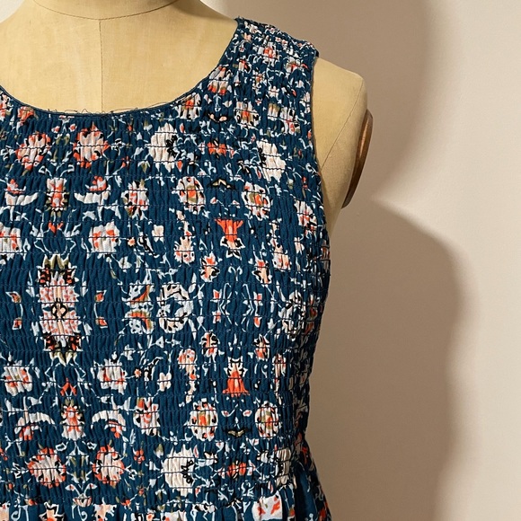 Vera Wang Dress Floral Princess Large Teal - Picture 3 of 13